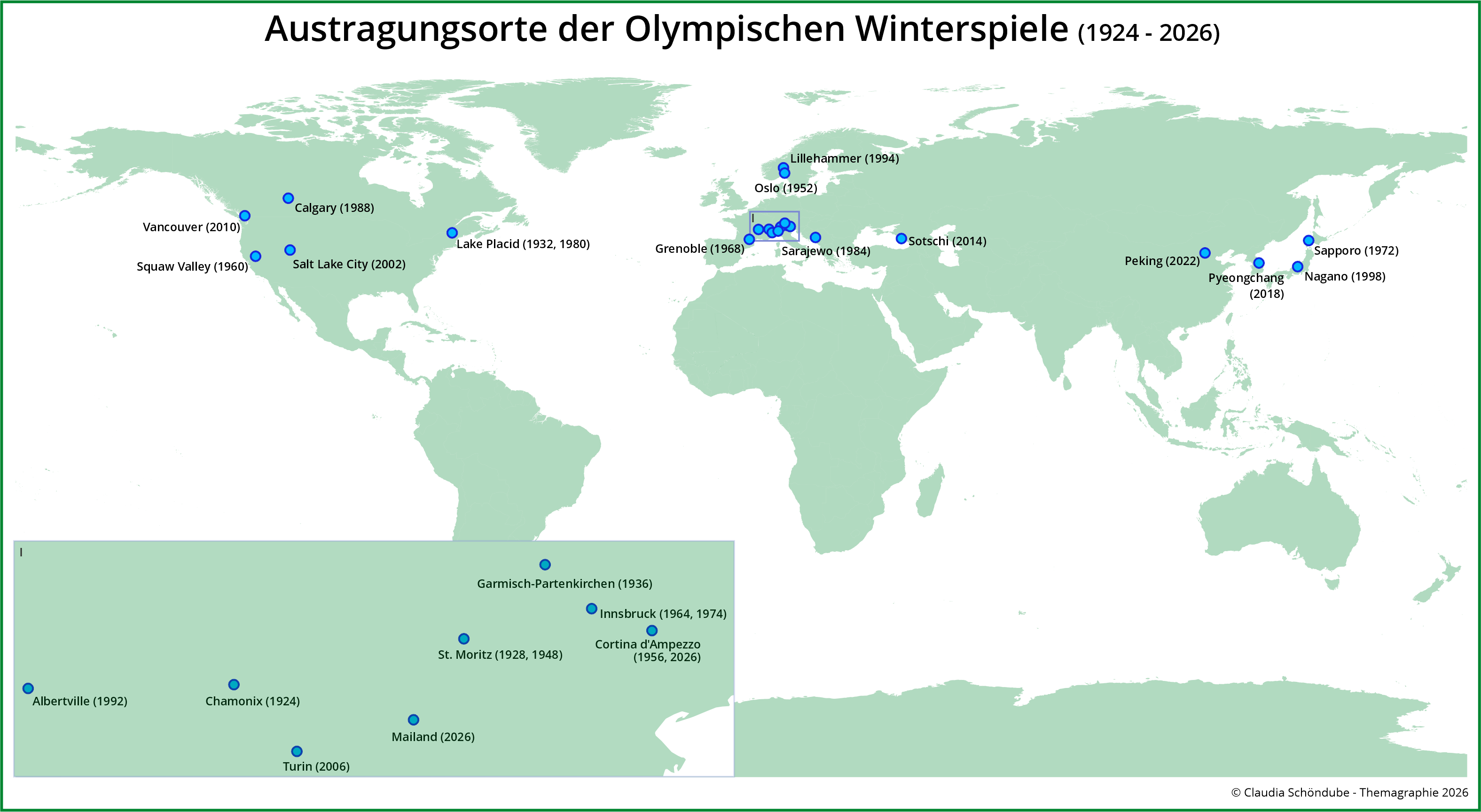 Austragungsorte Olympische Winerspiele